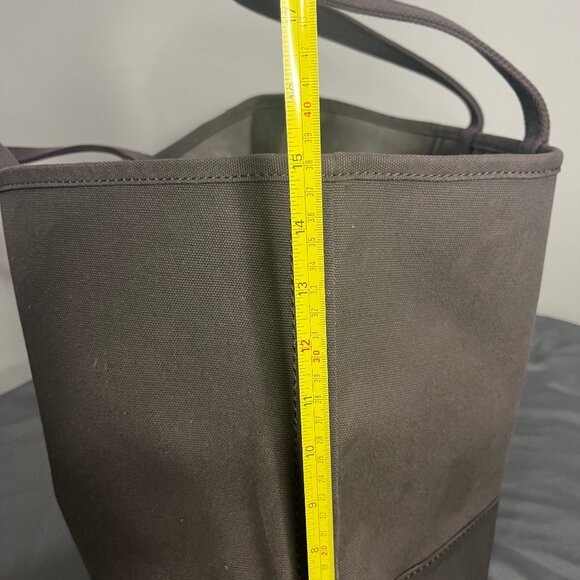 Eddie Bauer Boat Tote XL Waxed Canvas Bag Well Seasoned Outdoor Utility Garden - Picture 10 of 15